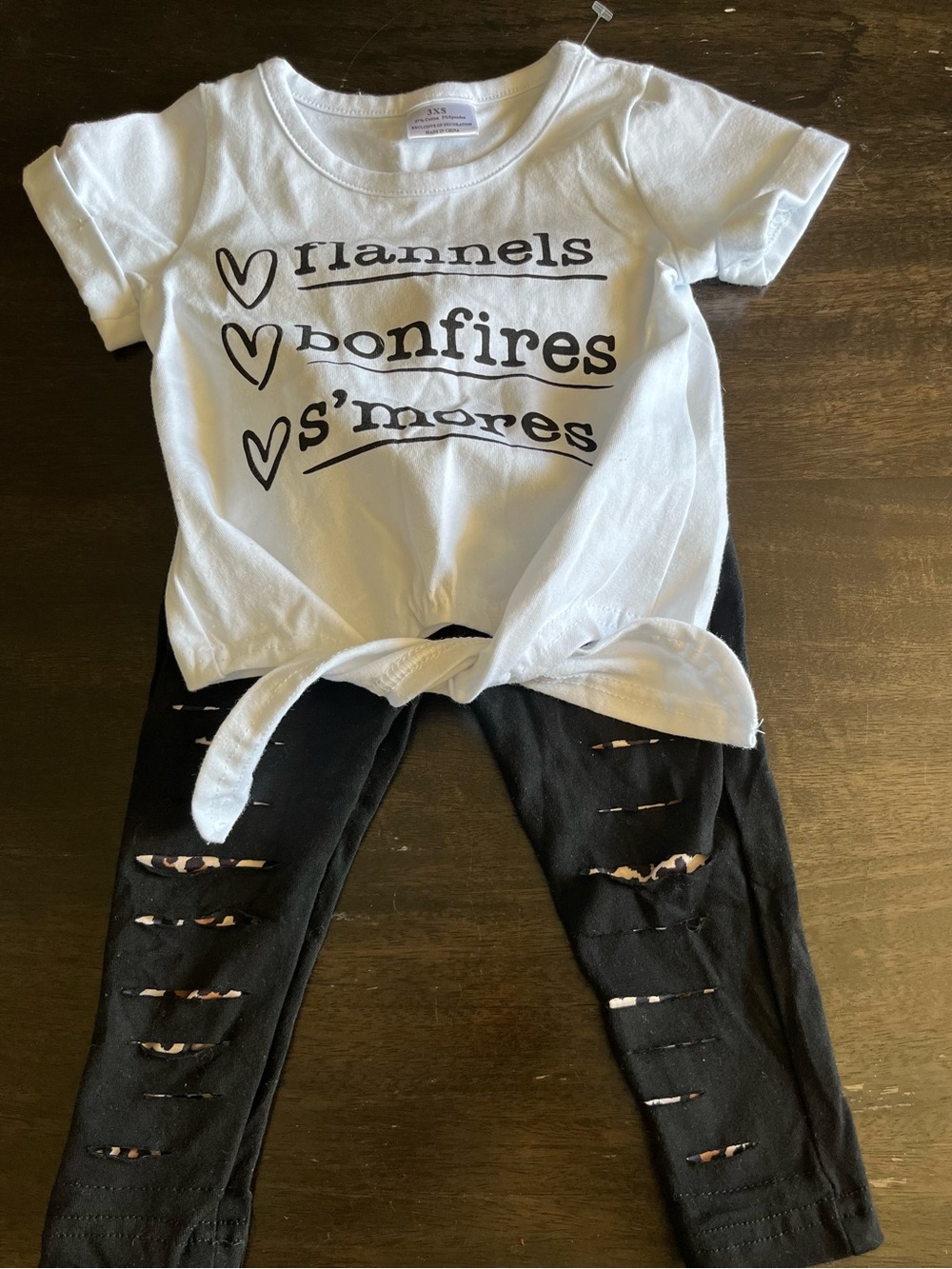 Flannels, Bonfires, S'mores Legging Set